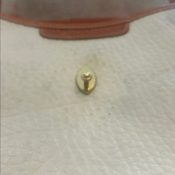 Vintage Dooney & Bourke AWL Calvary Spectator Taupe Brown Leather Crossbody Bag - Picture 6 of 9